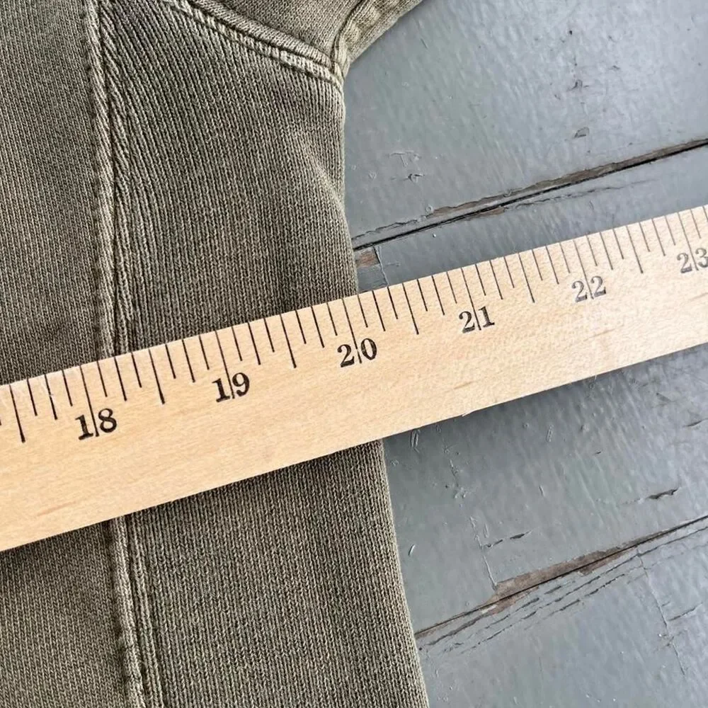 Vintage J. Crew Streetwear Y2K Heavyweight Hoodie Green